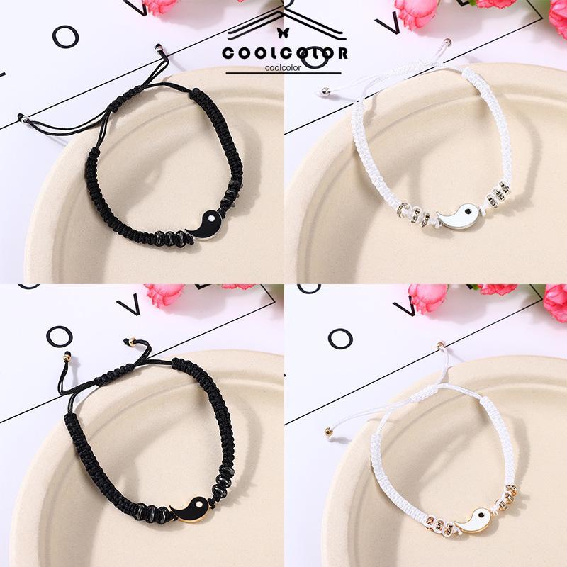 COD❤️Paduan Gelang Pasangan Tenun Tangan Gelang Tai Chi Bagua Tali Gelang- cl