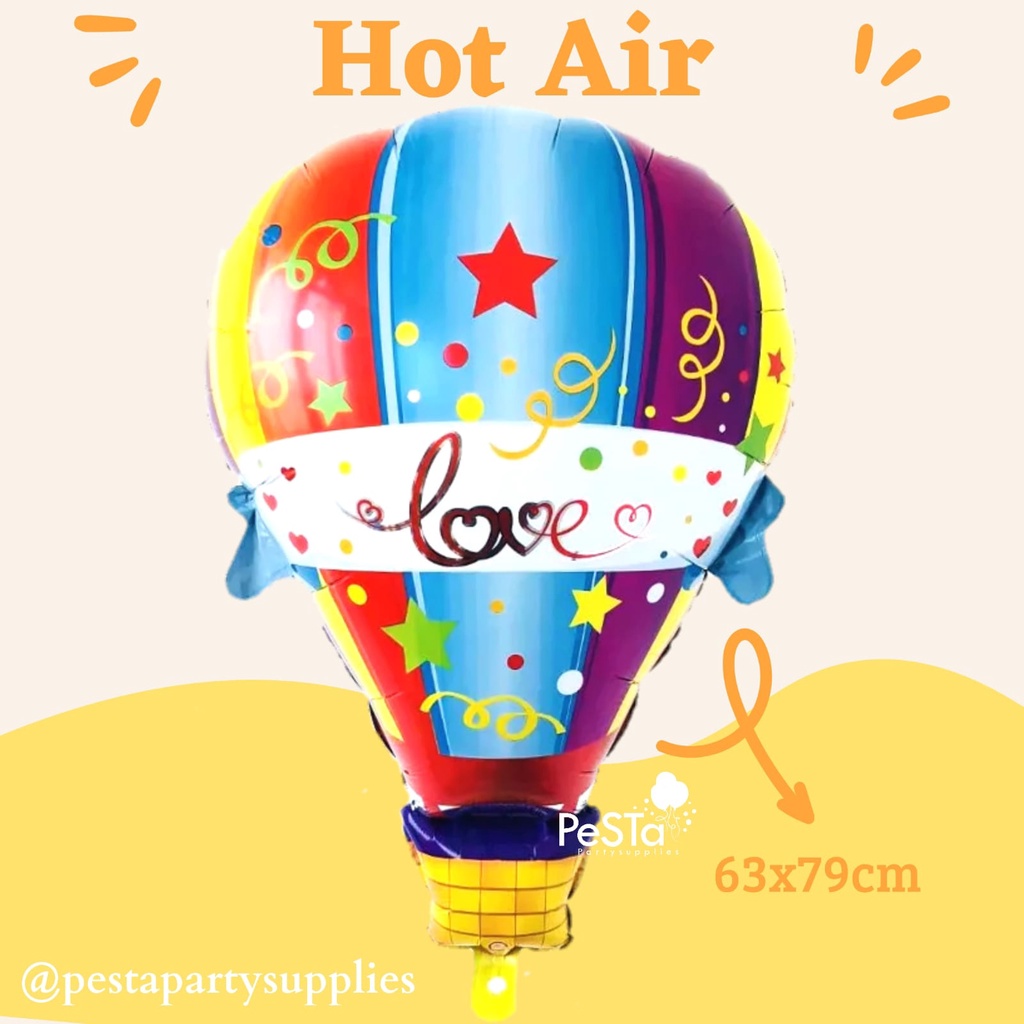 Balon Foil Balon Udara Love Jumbo/Hot Air Love Balloon_PeSTa Party Supplies