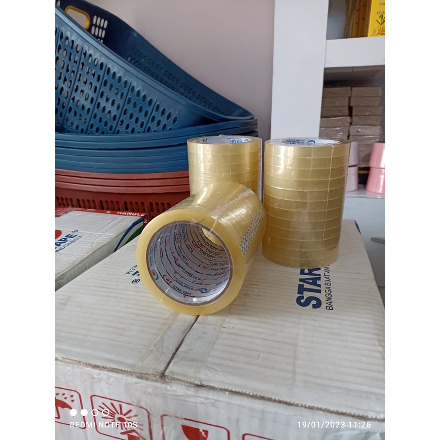 

LAKBAN BENING 12mm x 90 yard STAR TAPE LAKBAN KUAT
