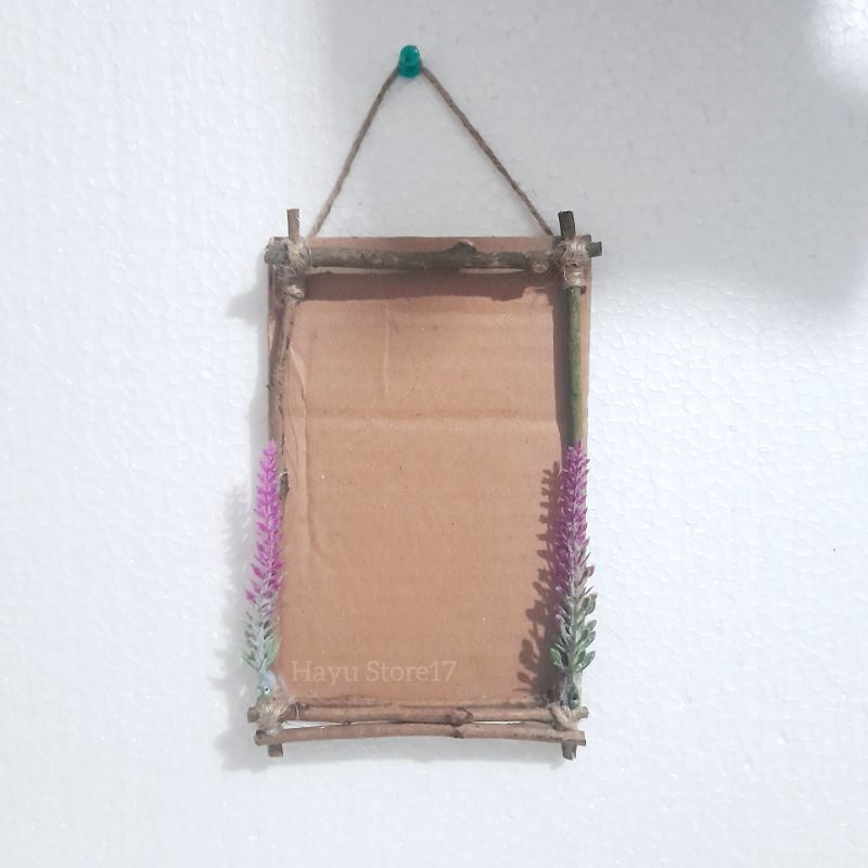 Bingkai foto ranting kayu / Bingkai foto prakarya