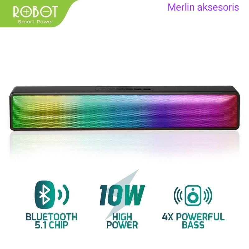 Soundbar ROBOT RB580 Speaker Bluetooth RGB Light Bass Powerfull