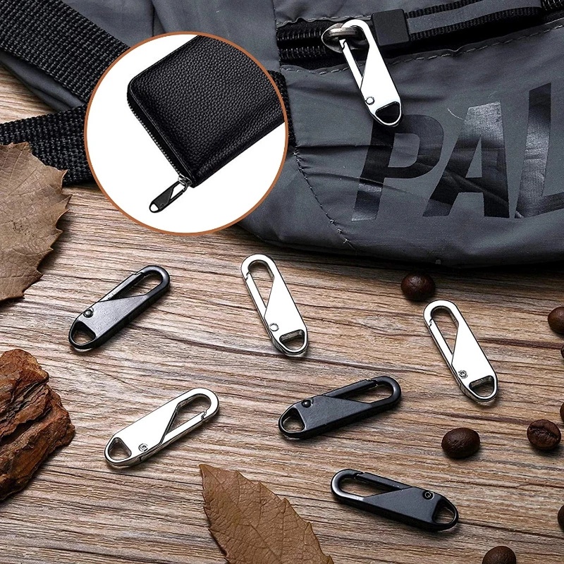 Zipper Slider Puller Removable DIY Jahit Kerajinan Untuk Jaket Bulu Tas Travel Koper Tergantikan Serbaguna Instan Zipper Repair Kit DIY Jahit Zipper Kepala