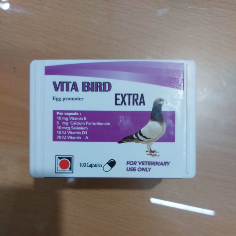 Vita Bird Plus Egg Promotor 100 Capsul Vitamin Burung Stamina Sexual/Sperma Bird Betina & Jantan