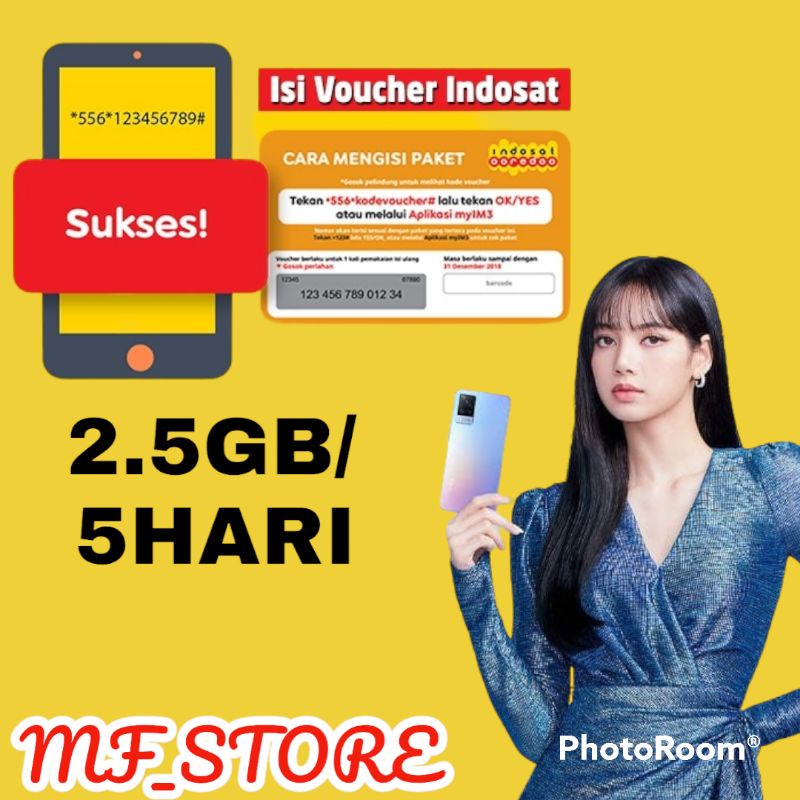 《《 VOUCHER INDOSAT 2.5GB/5HARI 》》