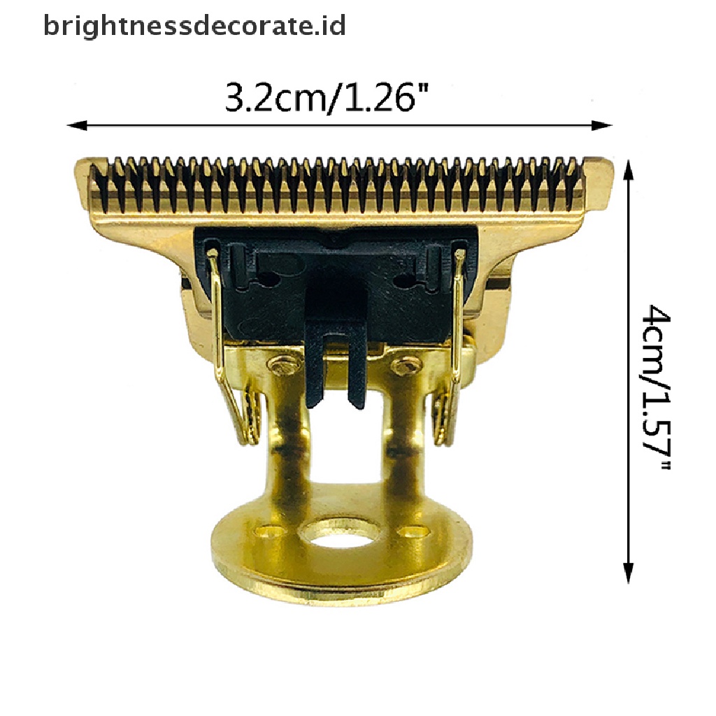 [Birth] Pisau Cukur Rambut Bentuk T Dengan Stand T9 Blade Trimmer Pengganti Clipper Head [ID]