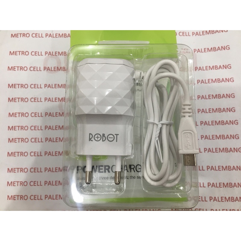 ROBOT TRAVEL CHARGER RT-K5 Fast Charging Kabel Micro