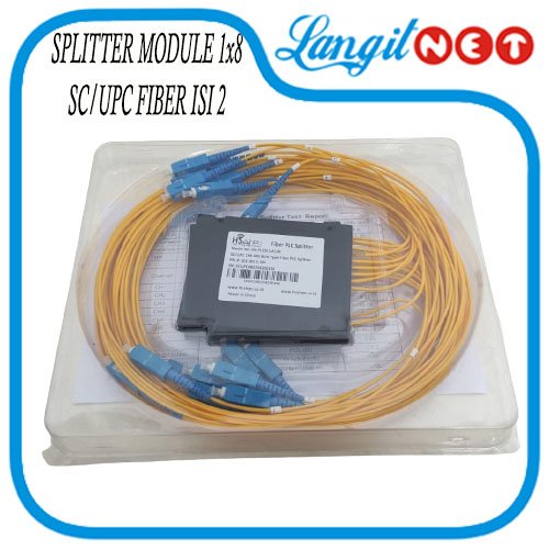 PLC SPLITTER MODULE 1x8 SC UPC FIBER ISI 2