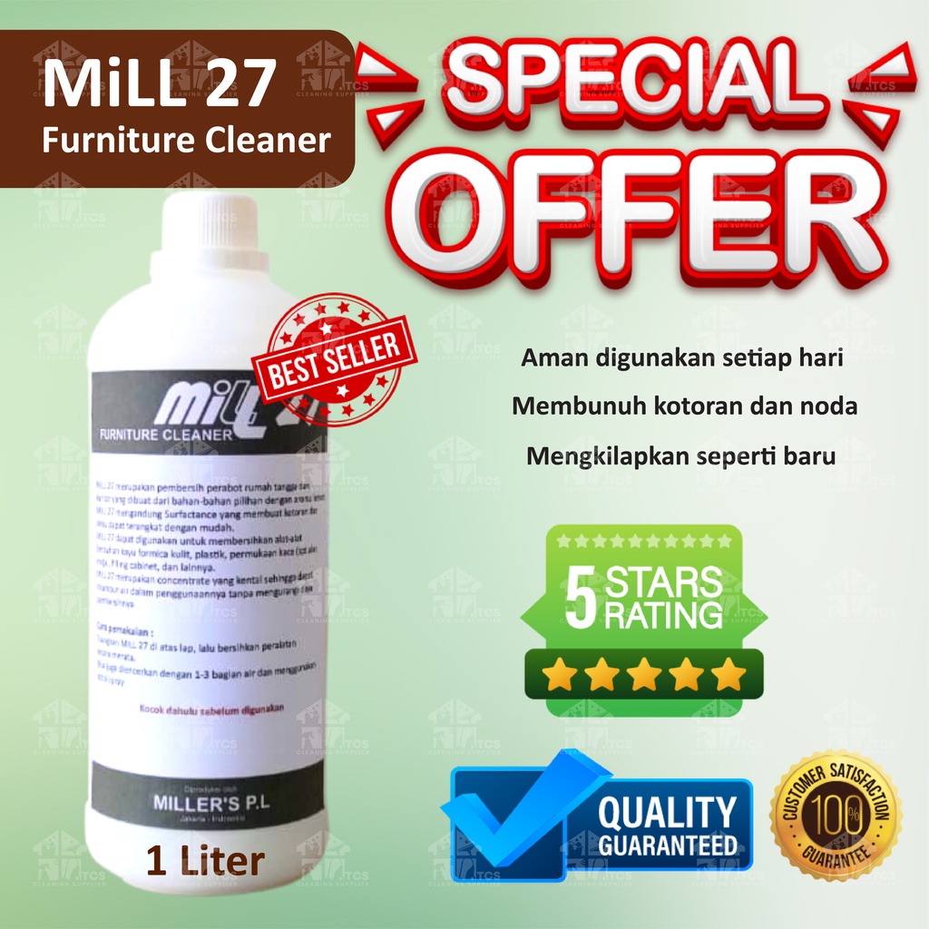 Pembersih furniture cleaner meja kursi kayu vinyl bersih galon 1 liter