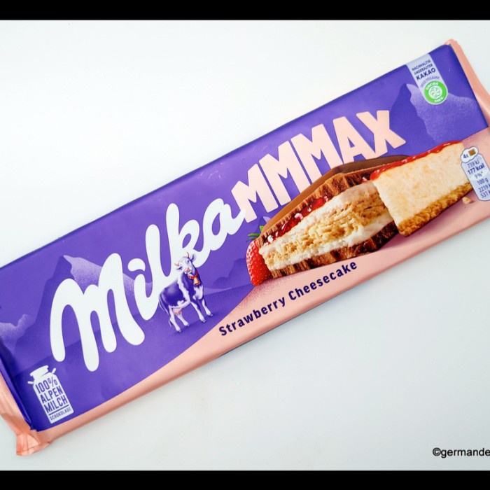 

Milka Chocolate Bar Mmmax Strawberry Cheesecake 100 Gram Impor Germany