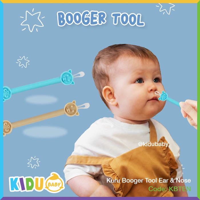 Kuru Booger Tool Ear &amp; Nose Alat Pembersih Hidung dan Telinga Bayi Kidu Baby