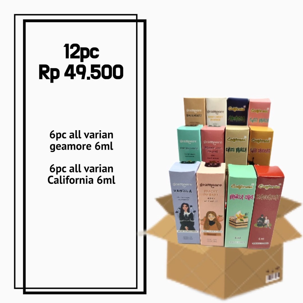 PAKET USAHA PARFUM TERMURAH DAN TERGOKIL 12 PCS DAN 10 PCS (VARIAN SESUAI FOTO YAH KAK)