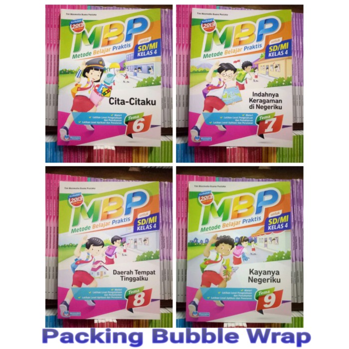 Paket Buku Metode Belajar Praktis MBP Kelas 4 SD Tema 6789 Masmedia