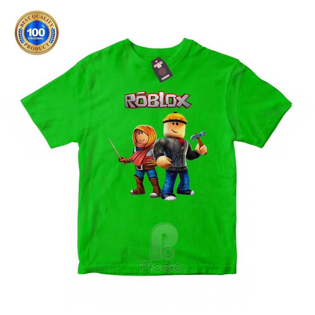 (FREE NAMA) BAJU KAOS ATASAN ANAK MOTIF ROBLOX UNISEX Bahan COTTUN