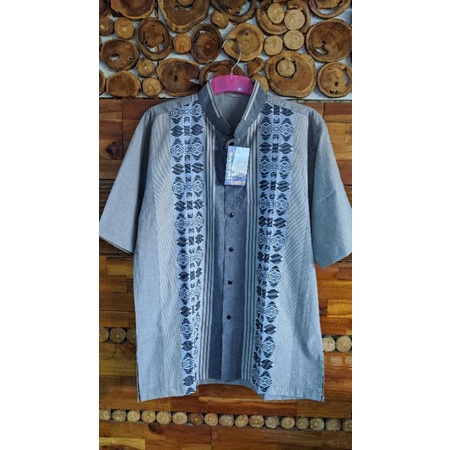 BAJU KOKO MOTIF PRIA LENGAN PENDEK KEREN