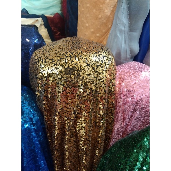 bahan kain sequin/seribu payet