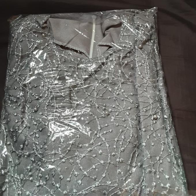 MAXI DRESS SINCLAR MODEL DUYUNG MOSCREPE KOMBI BROKAT