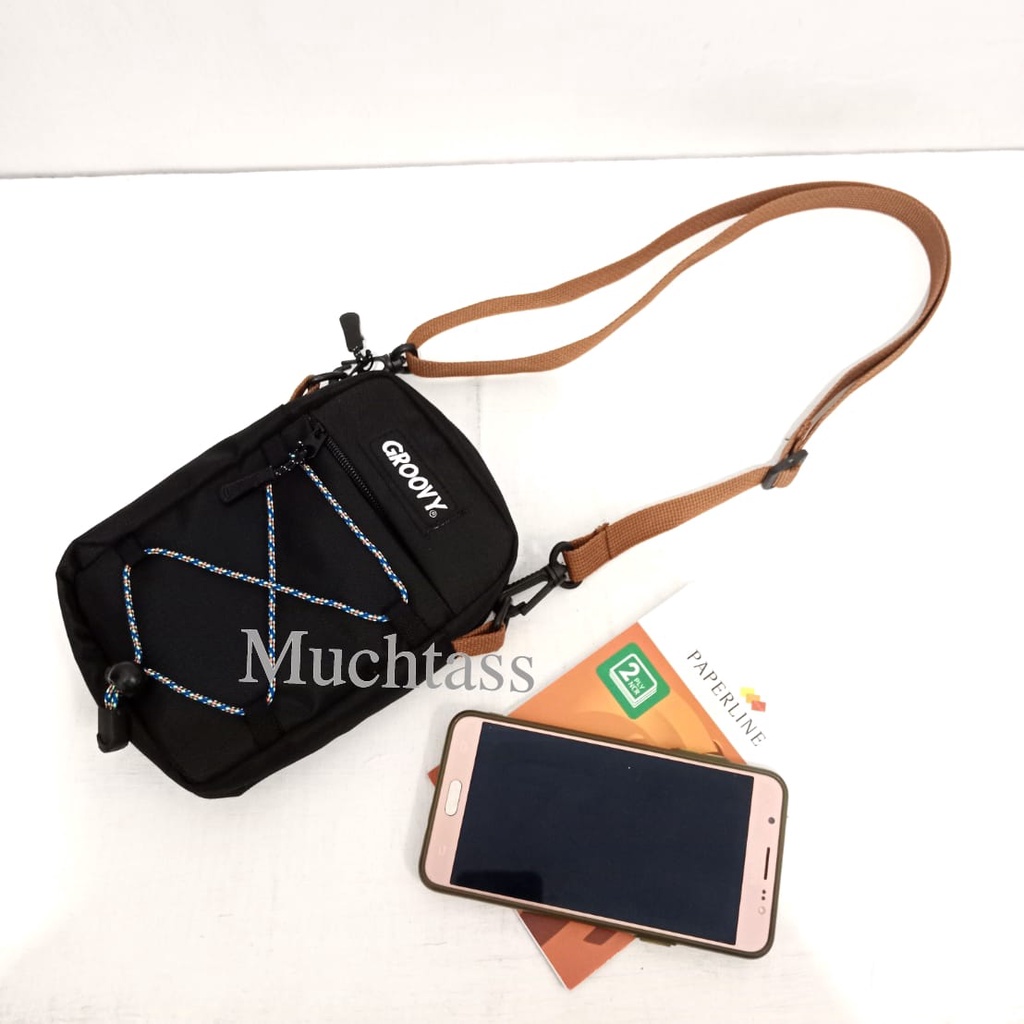Tas Selempang Pria Slingbag Travel Pouch  Tas Hp 7 inch Tas Murah Tas Kekinian Tas Model Terbaru