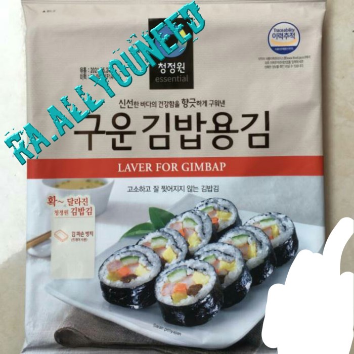 

Rumput Laut Nori Laver For Kimbab Dan Sushi 20 Lembar
