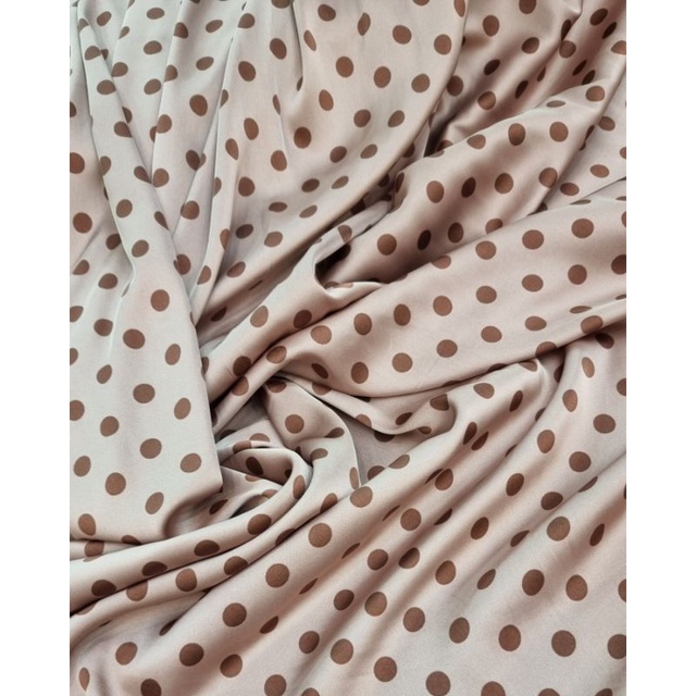 armani silk sutra motif polkadot kecil / besar