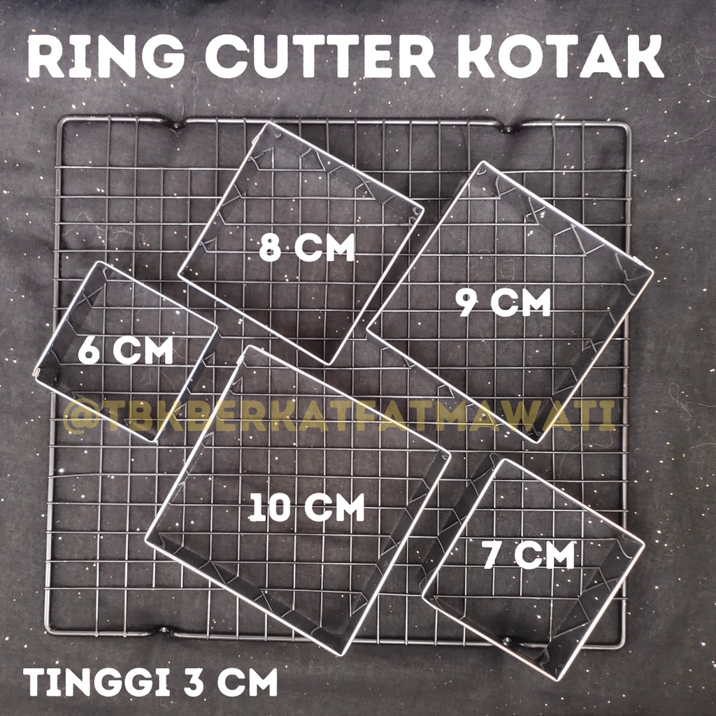 Jual RING BURGER KOTAK CETAKAN ROTI KOTAK PCS Shopee Indonesia