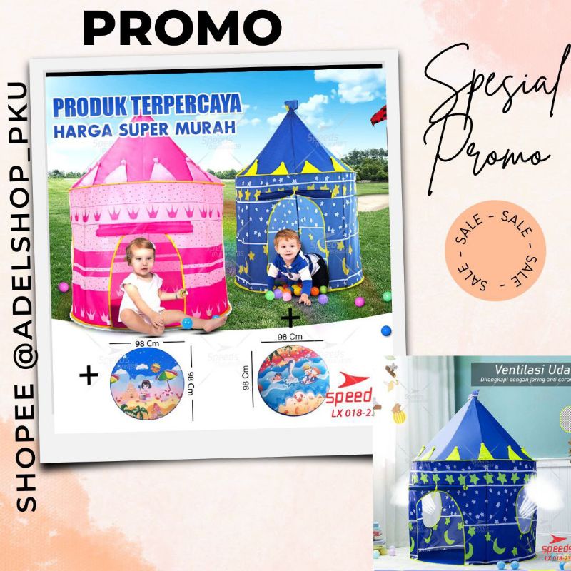 (Castle) Tenda Anak Castle Tenda Bermain Anak / Tenda Anak Indoor/ Tenda Anak Istana Tenda Anak Keru
