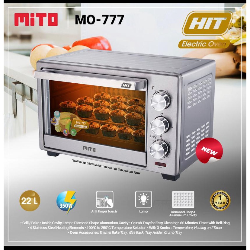 OVEN MITO NEW WOOD SERIES MO-777 HIT Stainless