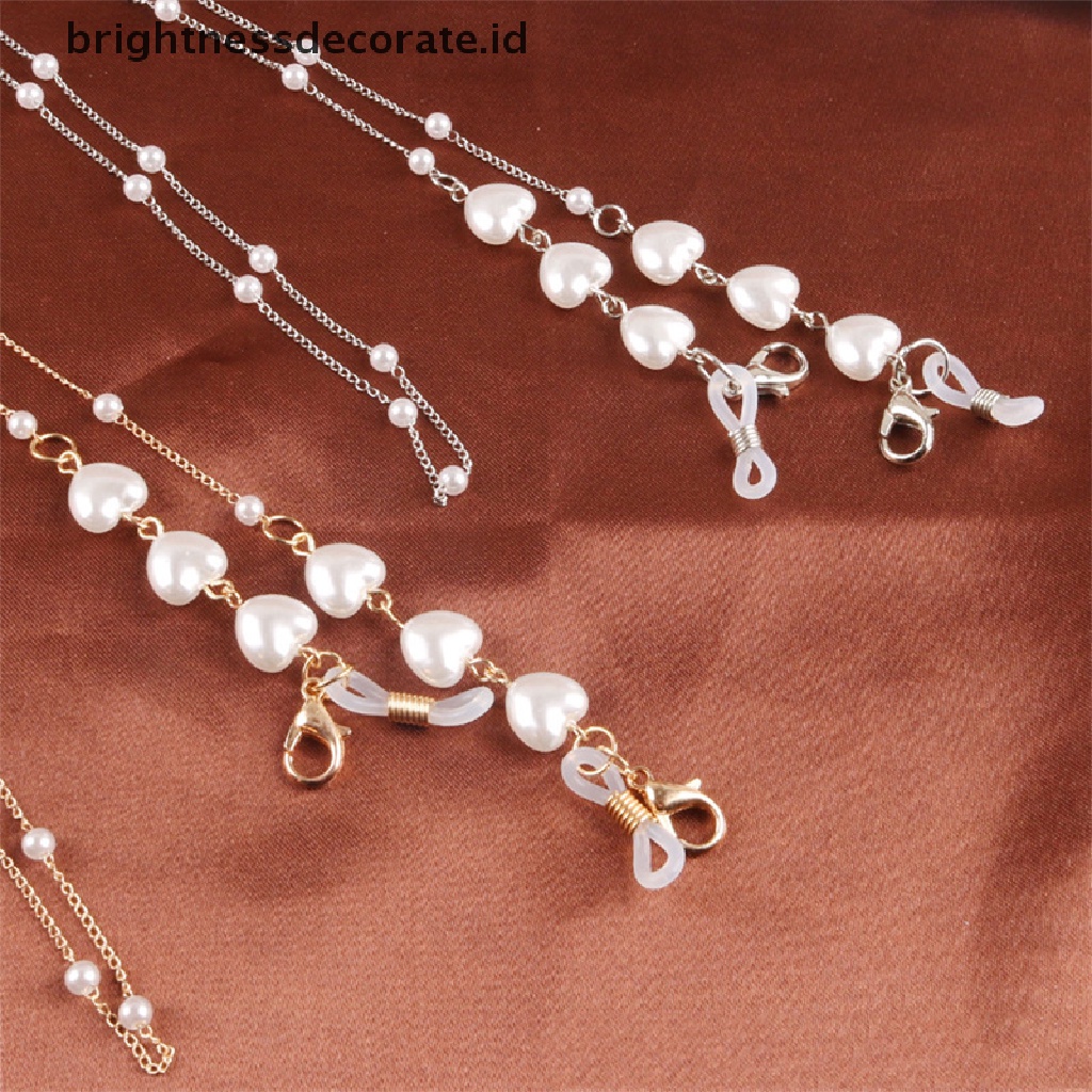 [Birth] Masking Chains Pearl Chain Outside Kacamata Rantai Kacamata Hitam Masker Tali Gantung [ID]