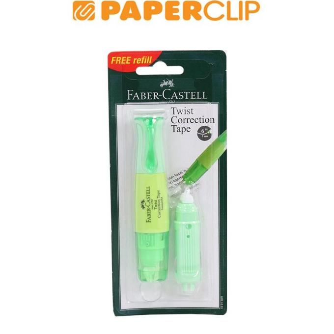 

CORRECTION TAPE FABER CASTELL TWIST 169168R LIME GREEN