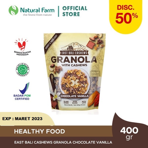 

East Bali Cashews Granola Chocolate Vanilla - 400gr