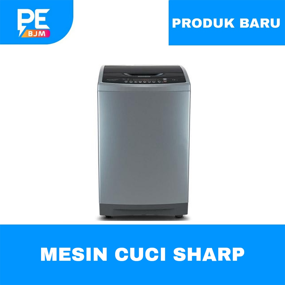 MESIN CUCI SHARP TOP LOADING INVERTER 12 KG ES-F1208X-SL