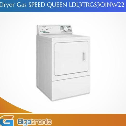 Mesin Pengering Gas Speed Queen LDL3TRGS 15kg Putih, Front Loading