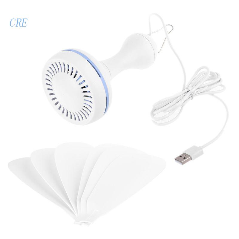 Cre Kipas Angin Plafon Mini Portable Gantung Personal Fan USB Listrik Mute Kipas Hemat Energi Angin Kamar Tidur Gazebo Fan Basemen