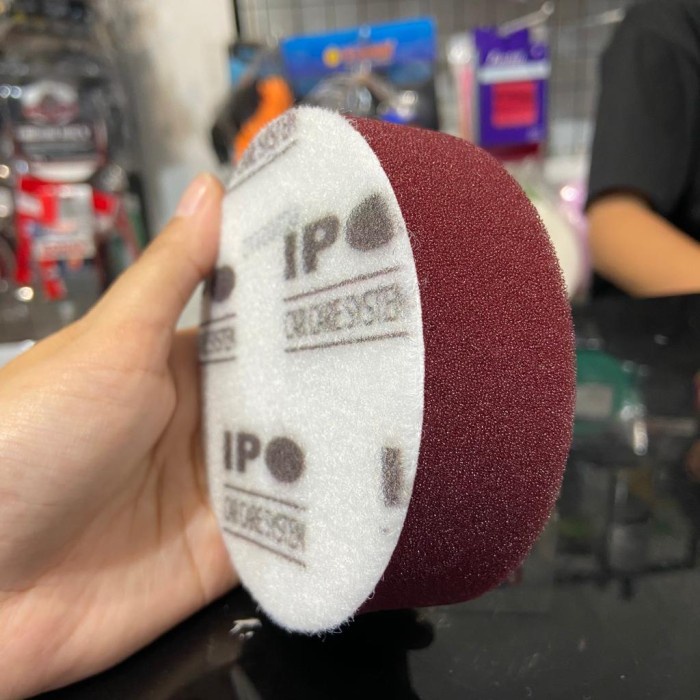 IPO Busa Flat Cutting Pad 4 inch Maroon - Busa Poles Flat 100mm