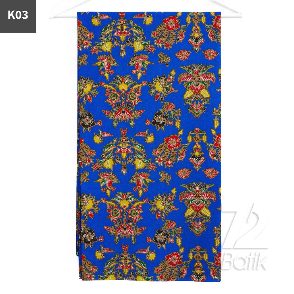 KAIN BATIK PREMIUM Bahan Katun Motif Kembang Timbangan Biru Tua 722754 Cap 72 Jarik Jarit Samping Kebat Panjang Batik Katun Modern Premium Bahan Seragam Batik Pernikahan Kantor Keluarga Murah Kamen Jadi Batik Bali Lembaran