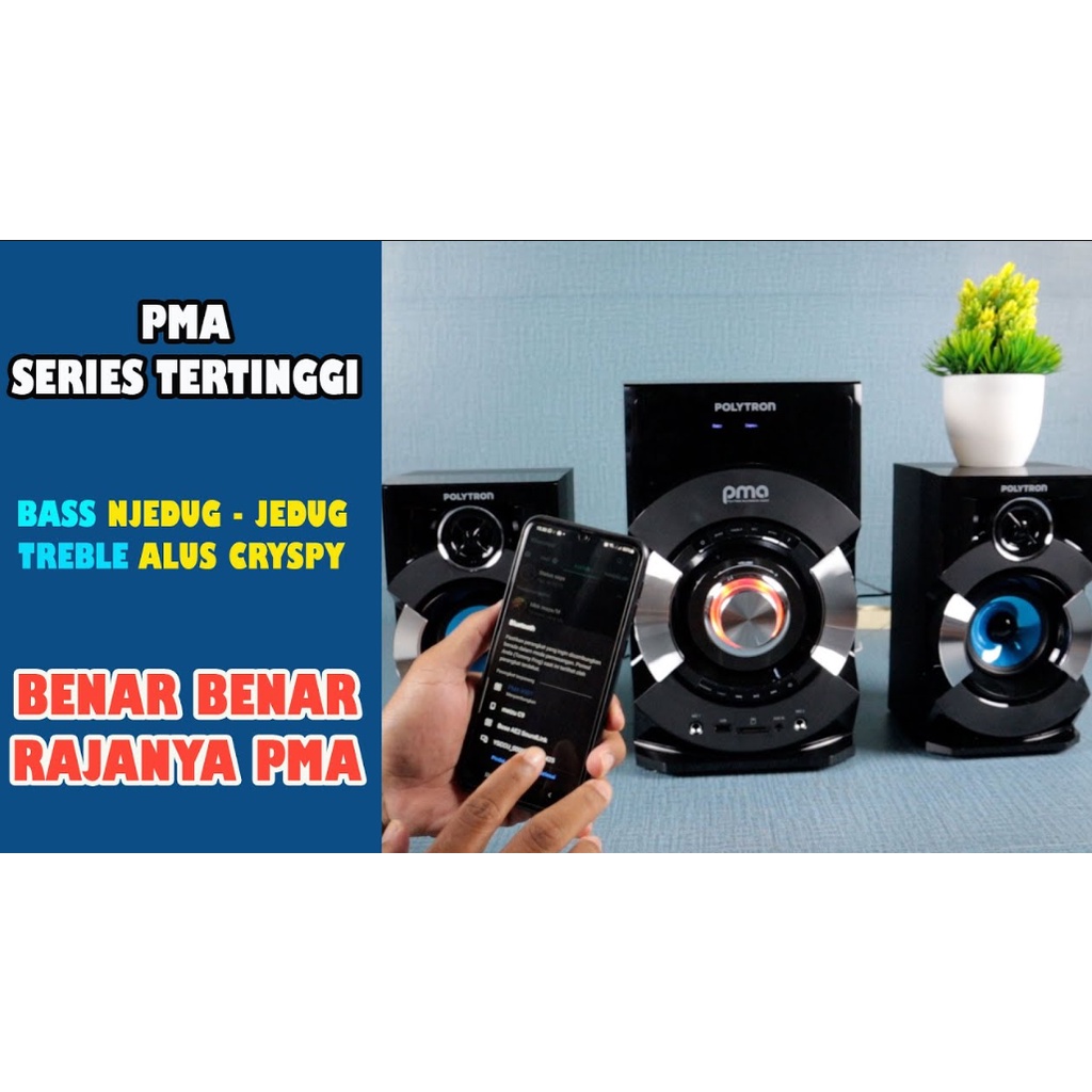 POLYTRON SPEAKER PMA9507 / PMA 9507 (BLUETOOTH / KARAOKE / AUX)