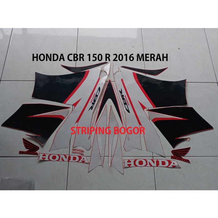 

TERLARIS | Striping Stiker Motor Honda CBR 150 R 2016 Merah