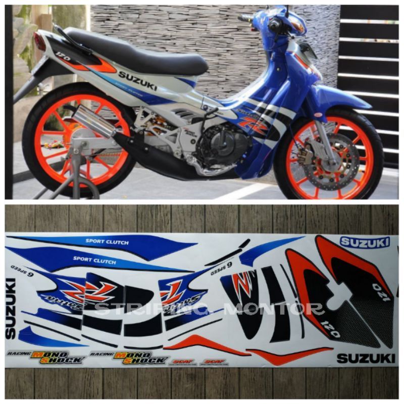 striping satria lama 2002 ORIGINAL kualitas terbaik stiker montor satria