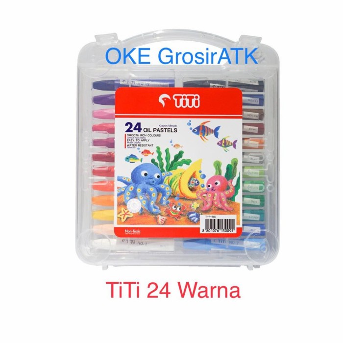 

Pastel Crayon Titi 24 Warna / Oil Pastel Titi