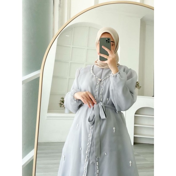 FISCHA MAXI DRESS Kondangan Gaun Pesta Party Dres Pakaian Wanita Muslim Organza Drees Premium Brides