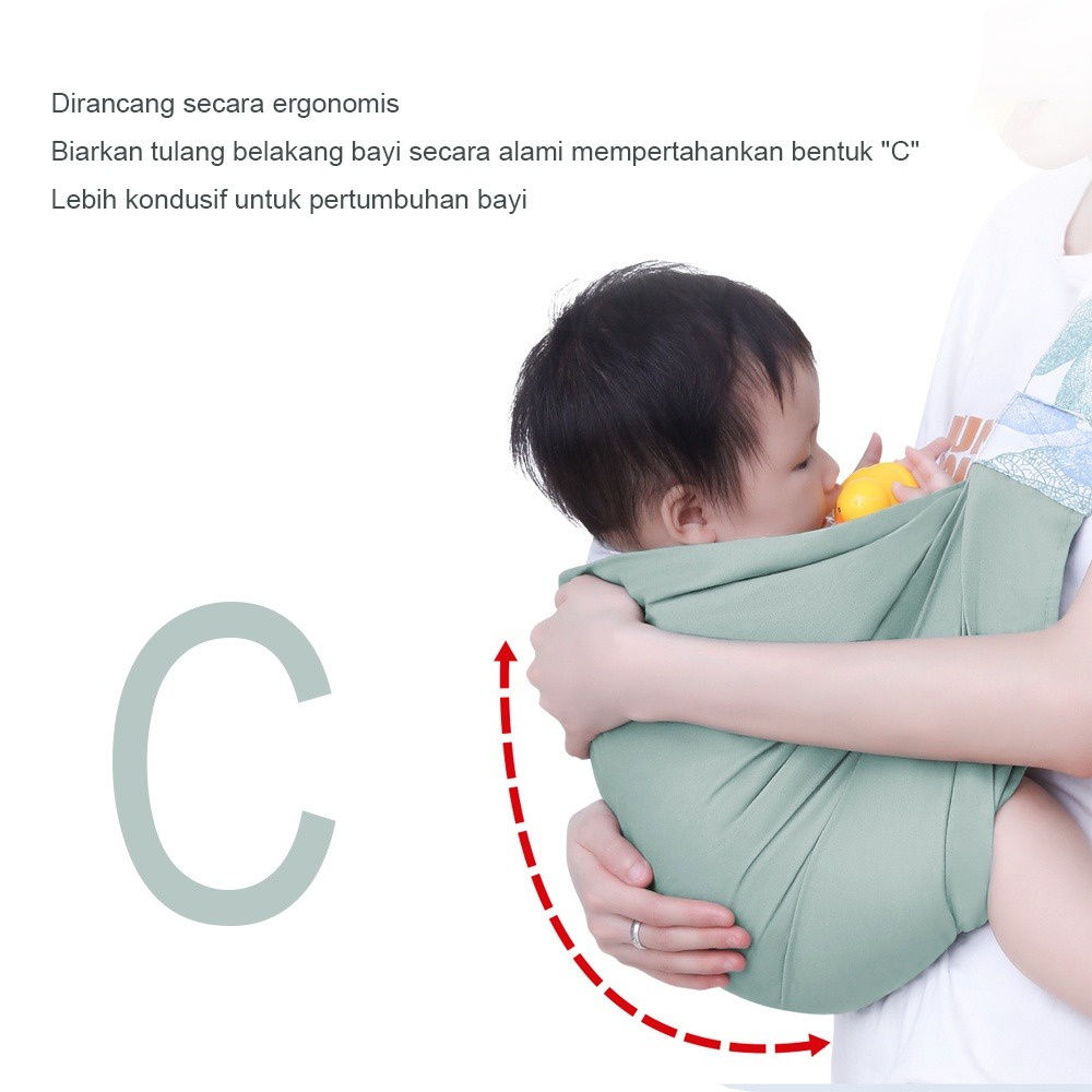 Gendongan Bayi Portable Gendongan Newborn Gendongan Bayi M Shape Kain Baby Carrie 0-2 Tahun YD06