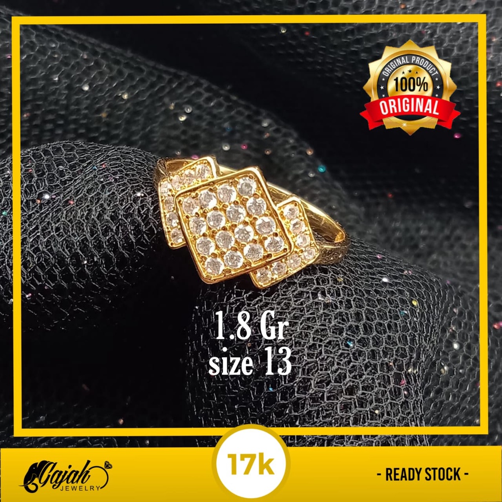 Cincin emas 17k - 1.8 gr kadar 750 - 4102