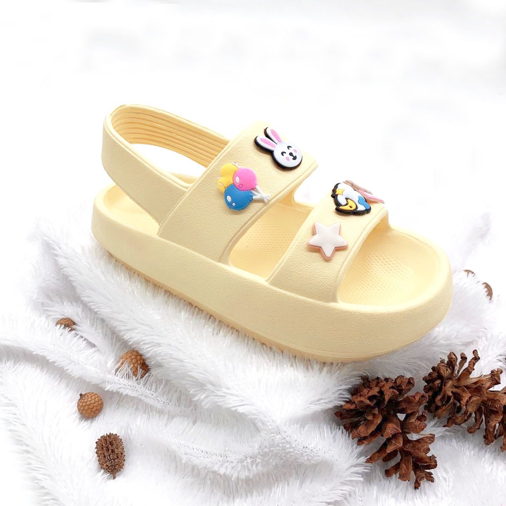 Sandal Wedges Lalisa Sandal Selop Wanita Korean Style Model Tali Belakang Terbaru