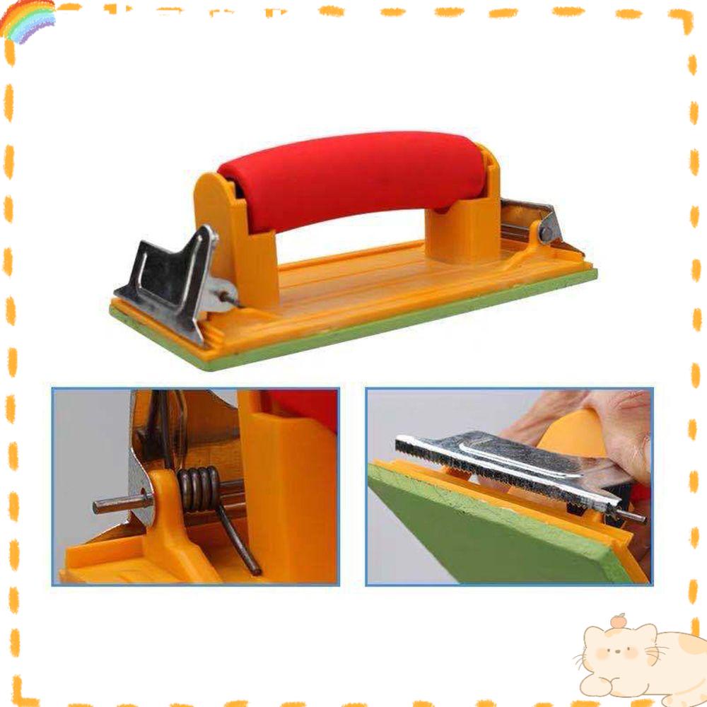 Solighter Spons Amplas Holder Genggam Untuk Dinding Woodworking Polished Grinding Polishing Sand Frame