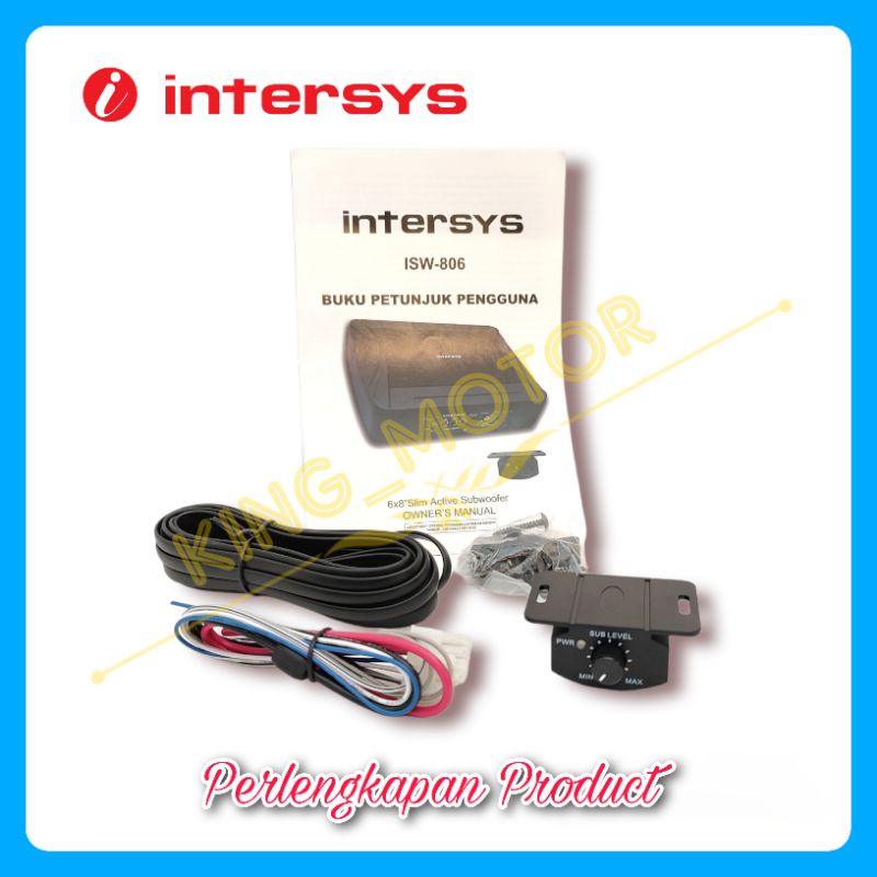Subwoofer Slim Kolong Jok Aktif Under Seat Intersys ISW-806