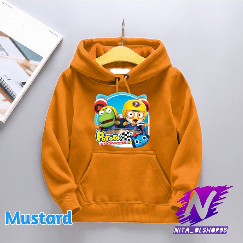 hoodie anak pororo racing adventure