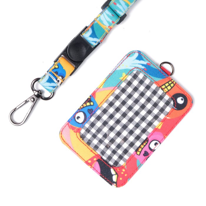 

{{{{}}] Gantugan ID Card Holder Kantor Name Tag Lanyard Pria Wanita - IDCS08