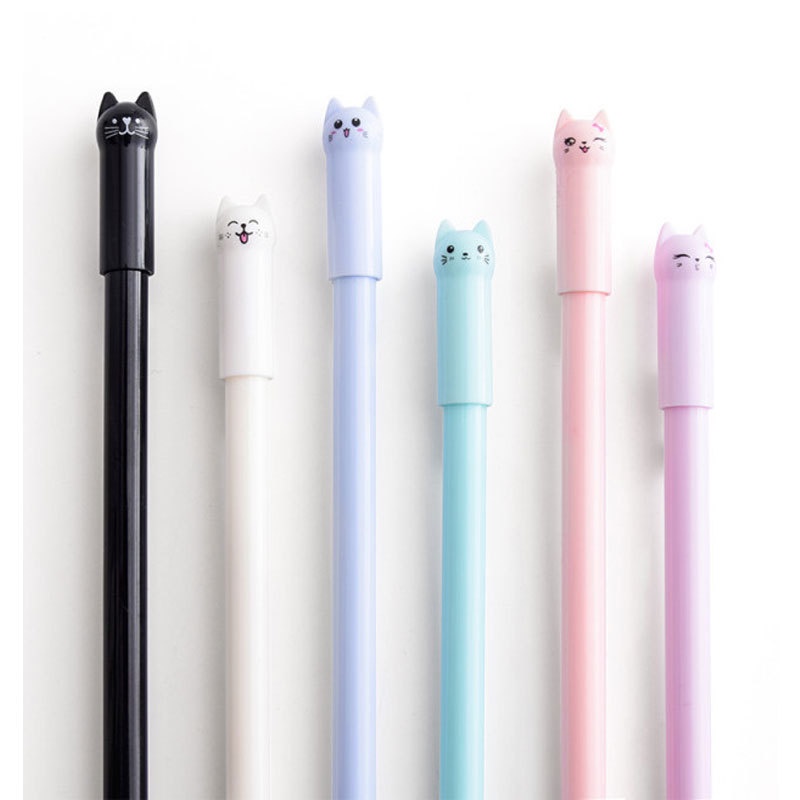 Pulpen Kucing Pena Pen Bolpen Ballpoint Motif Karakter Kucing Meow Pulpen Gel Import 415