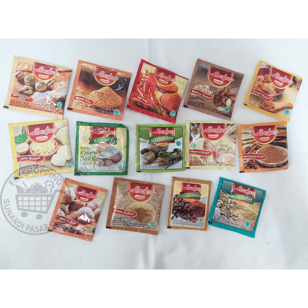 All Varian Bumbu Rempah Bubuk LaSedap 1 sachet