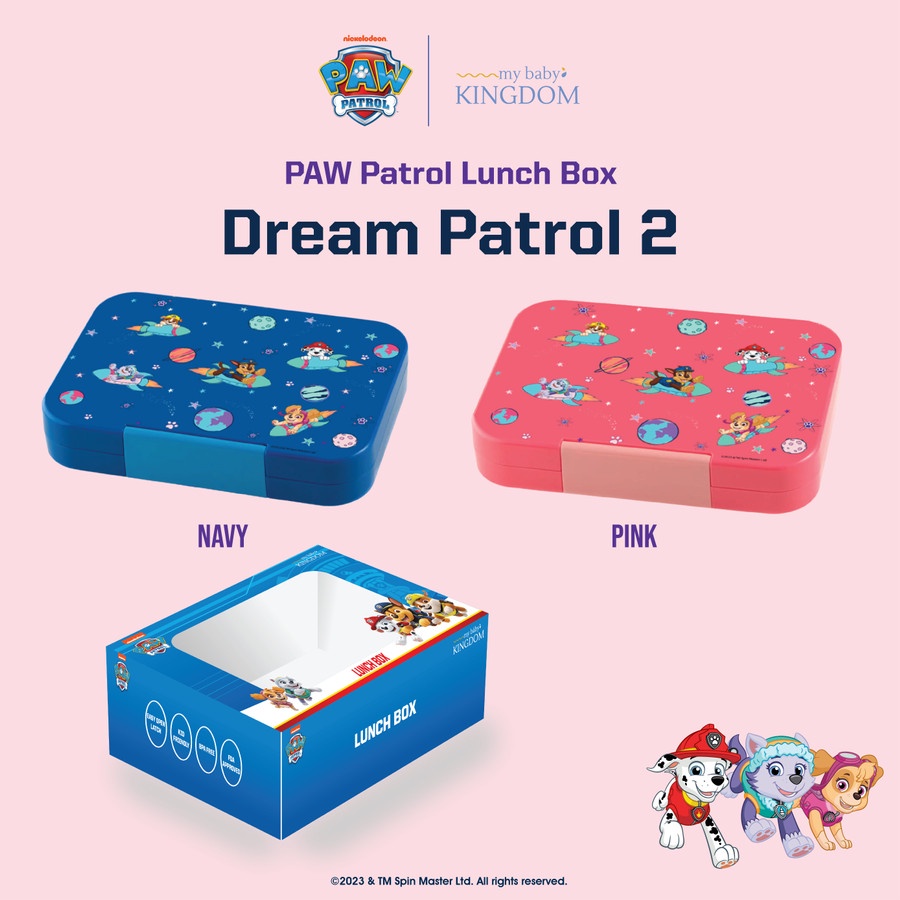 My Baby Kingdom x Paw Patrol Tritan Lunch Box Tempat Makan bekal Anak