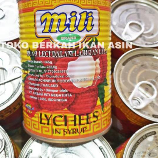 

Termurah | TD4 | MILI Lychee In Syrup 565 gr / Leci Kaleng / Kelengkeng Kaleng